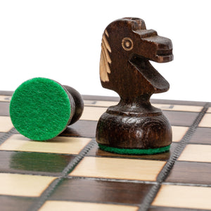 Husaria European International Chess Wooden Game Set, "King's Continental" - 11.3" Small Size Chess Set-Husaria