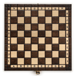 Husaria European International Chess Wooden Game Set, "King's Continental" - 11.3" Small Size Chess Set-Husaria