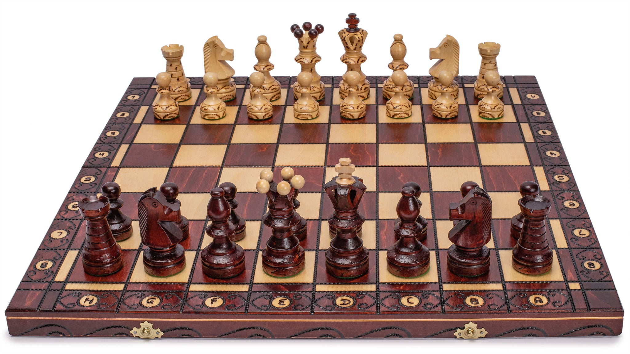 Husaria European International Chess Wooden Game Set, "Ambassador" - 21.7"-Husaria