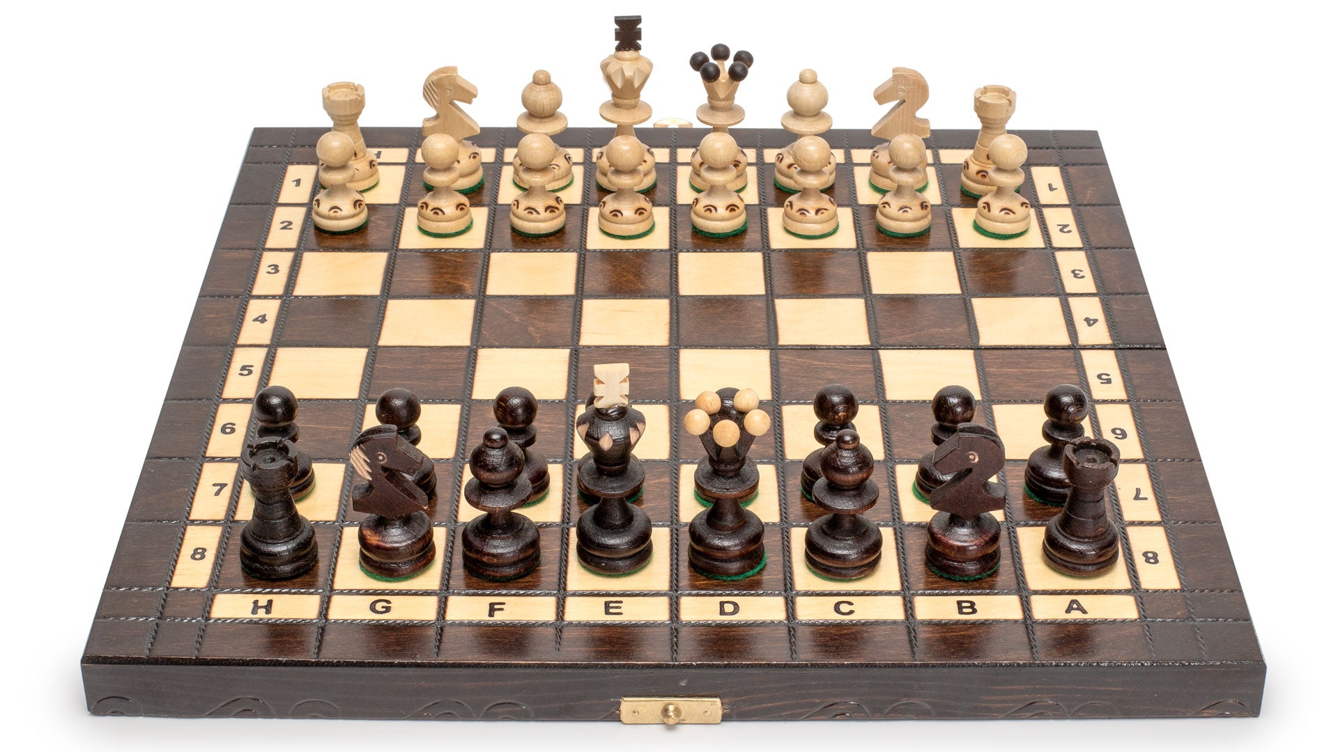 Husaria European International Chess Wooden Game Set "Regal" - 13.8" Medium Size Chess Set-Husaria