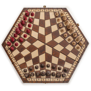 Husaria Wooden Three-Player Chess - 21"-Husaria