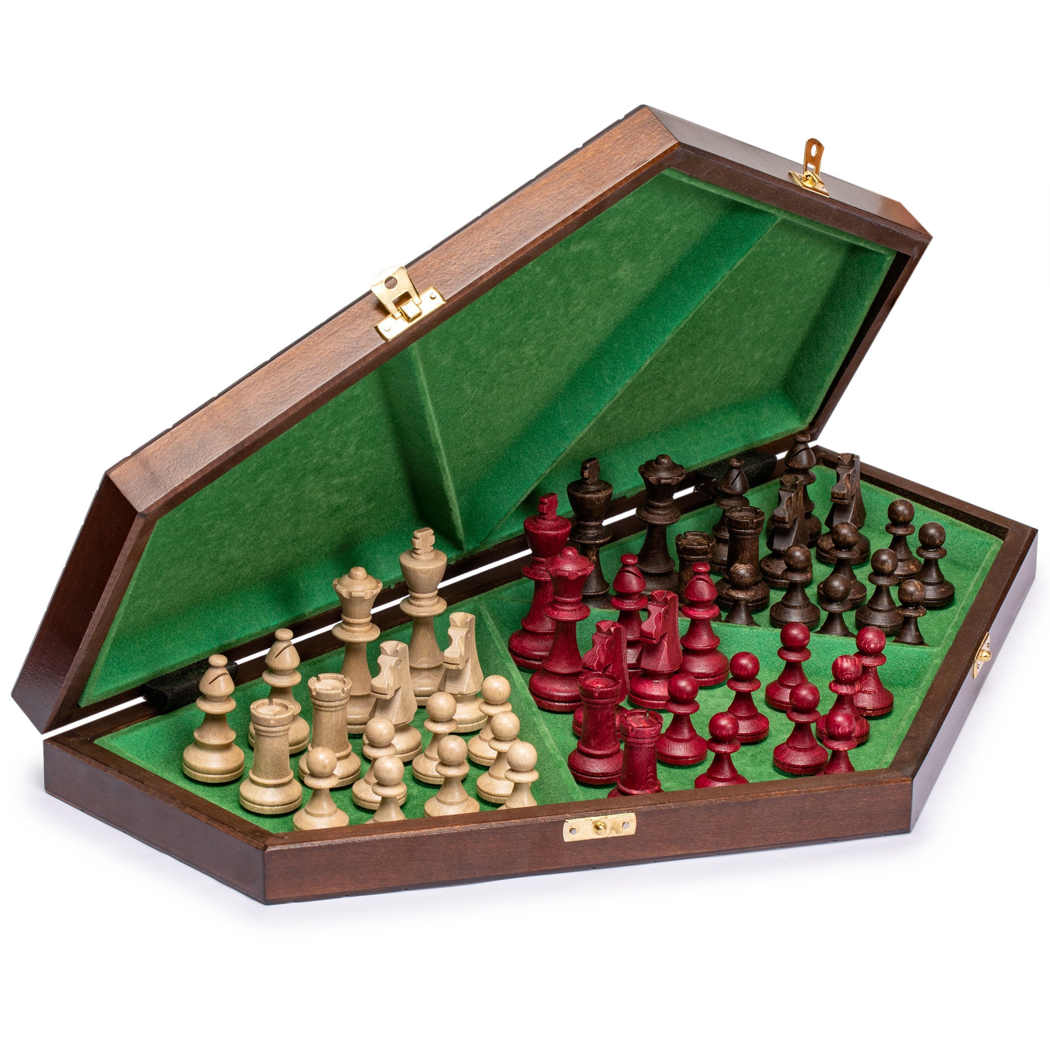 Husaria Wooden Three-Player Chess - 21"-Husaria