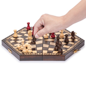 Husaria Wooden Three-Player Chess - 11 Inches-Husaria